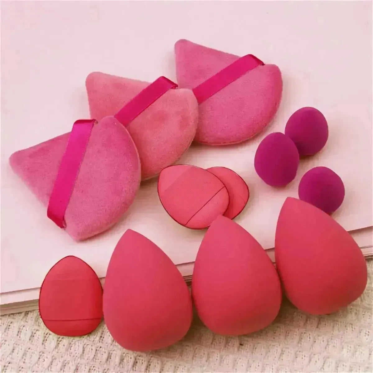 Conjunto Essencial de Maquiagem Puff Velluto™ – A Base Perfeita para Sua Beleza