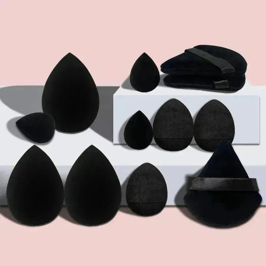 Conjunto Essencial de Maquiagem Puff Velluto™ – A Base Perfeita para Sua Beleza