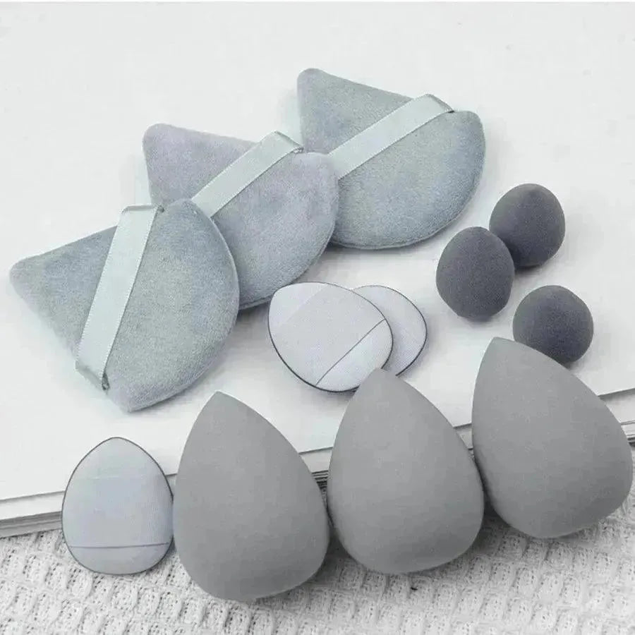 Conjunto Essencial de Maquiagem Puff Velluto™ – A Base Perfeita para Sua Beleza