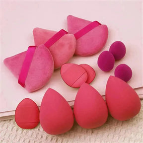 Conjunto Essencial de Maquiagem Puff Velluto™ – A Base Perfeita para Sua Beleza