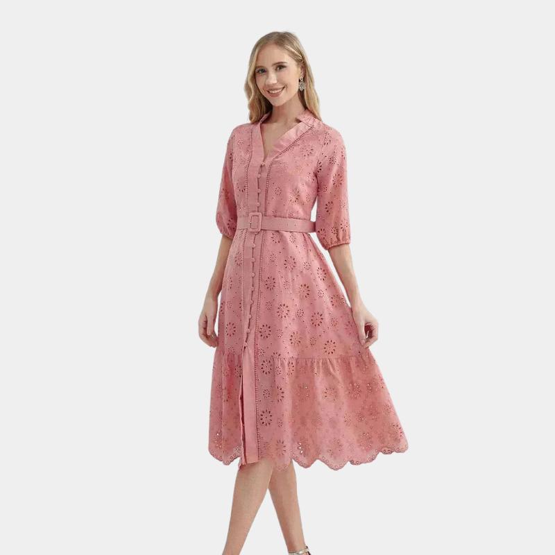 Vestido Midi Laise Soltinho Velluto