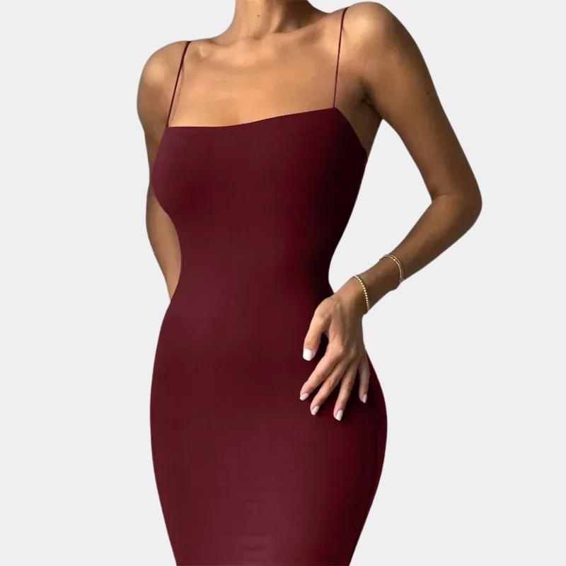 Vestido Midi Justo NSANGU – Sexy & Elegante