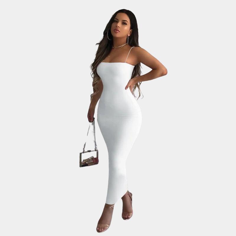 Vestido Midi Justo NSANGU – Sexy & Elegante